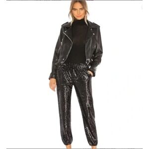 David‎ Lerner NY James Sequin Jogger Sz L | Luxe Statement Evening Glam
